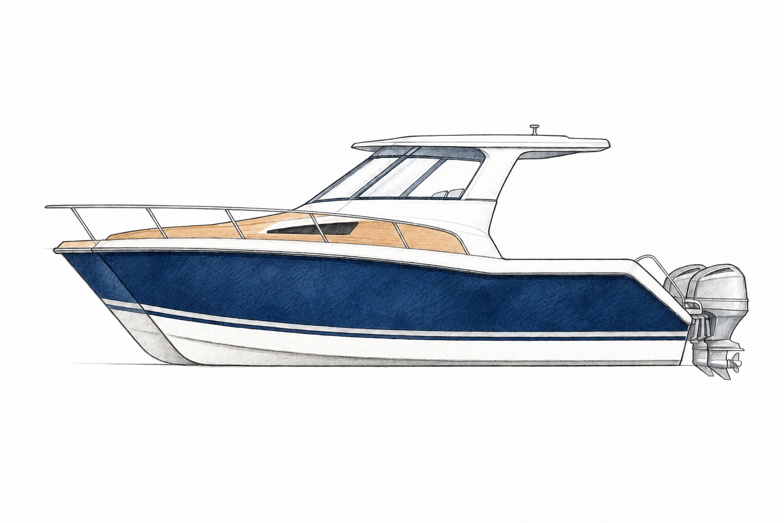 Crossfire 618GT — watercolor side profile