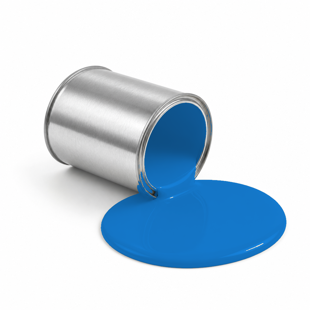 Light Blue pigment paste in metal can