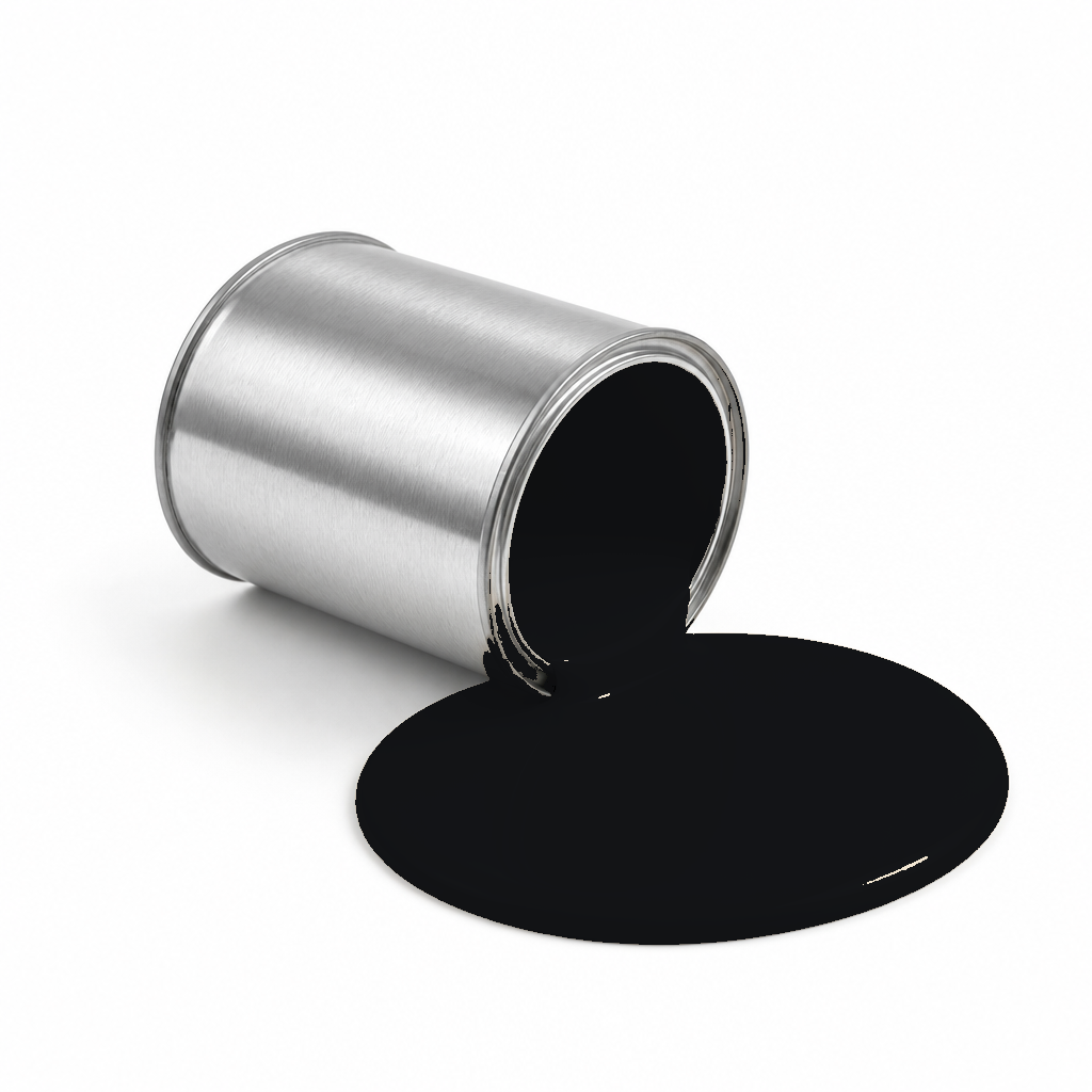 Black pigment paste in metal can