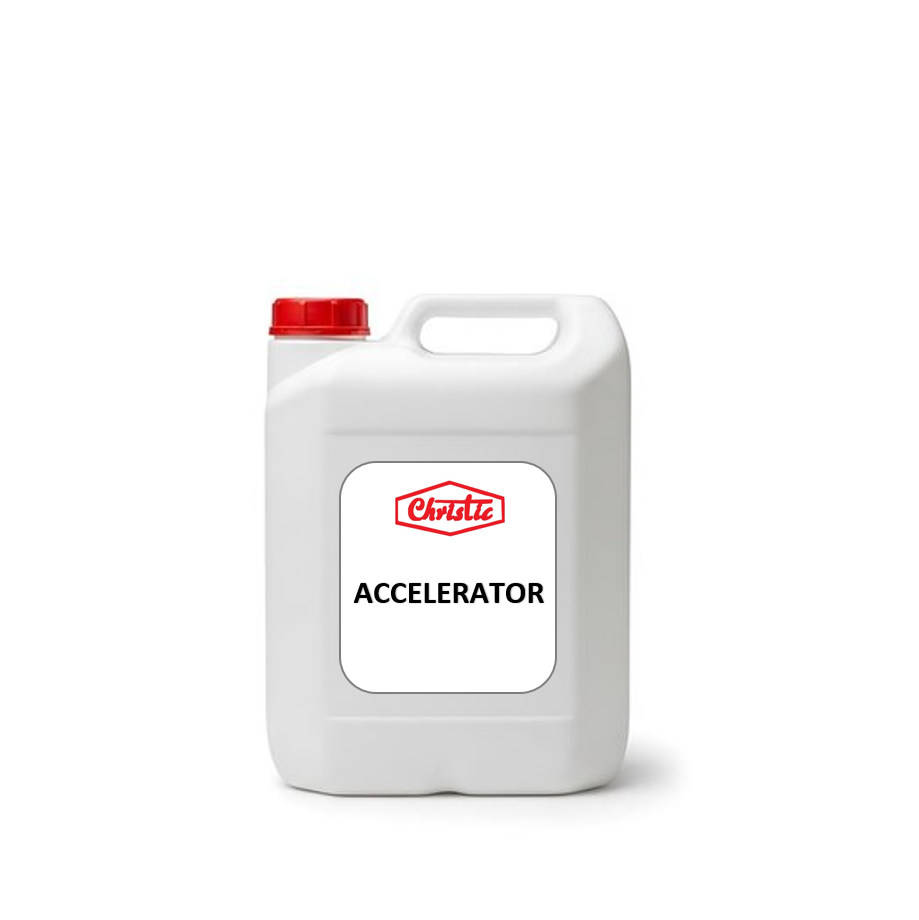 Christie accelerator for polyester resin