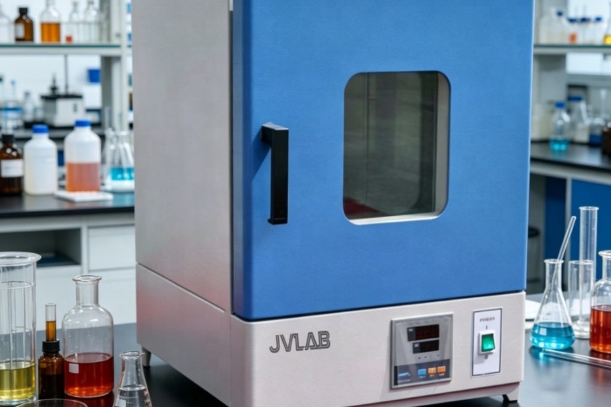 Jvlab laboratory oven for burnt content analysis